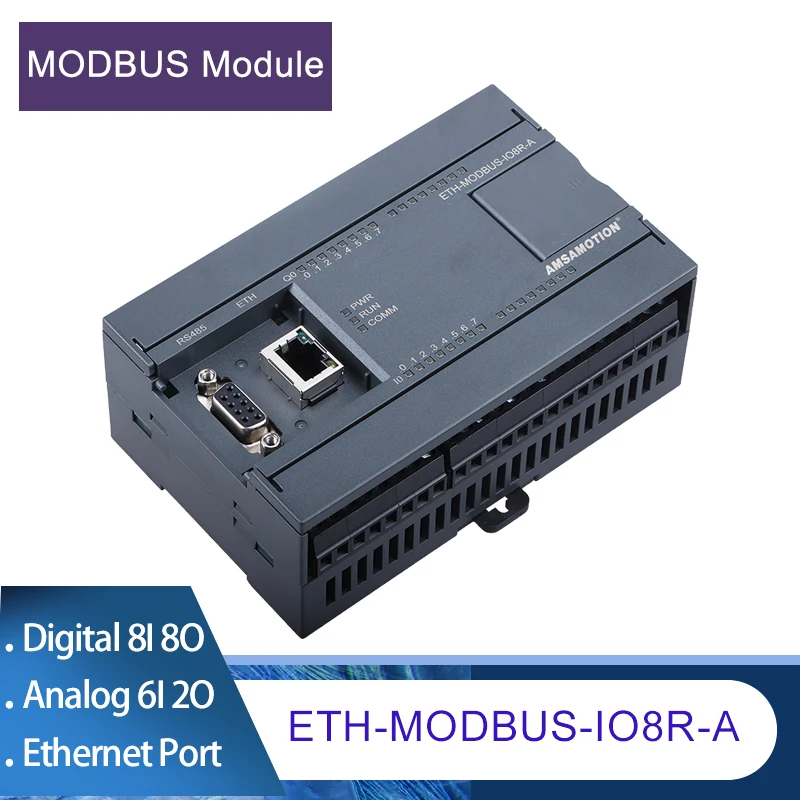 ETH-MODBUS-IO8R-A ̴ ͽټ , RS485  MODBUS RTU S7 TCP , 8I8O  ȹ 